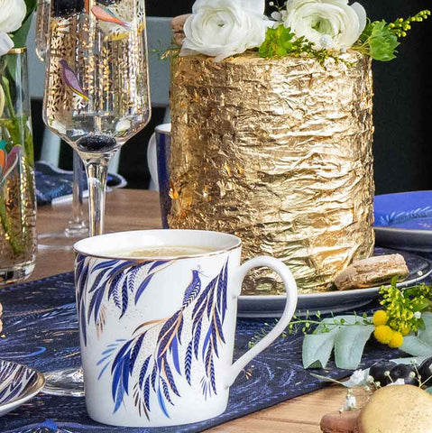 NEW - Sara Miller - 10 Year Anniversary Collection - Mug - Feather Tail