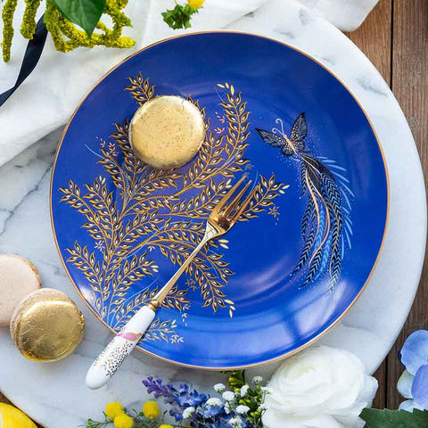 Sara Miller - 10 Year Anniversary Collection - Set of 4 Cake Plates