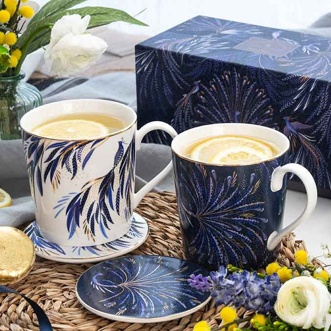 Sara Miller - 10 Year Anniversary Collection - Mug & Coaster Gift Set