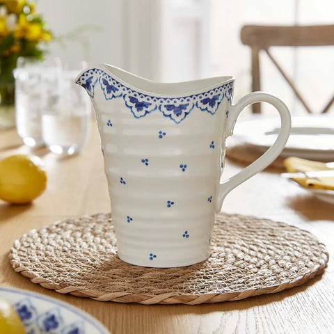 Sophie Conran - Blue & White - Medium Pitcher / Jug