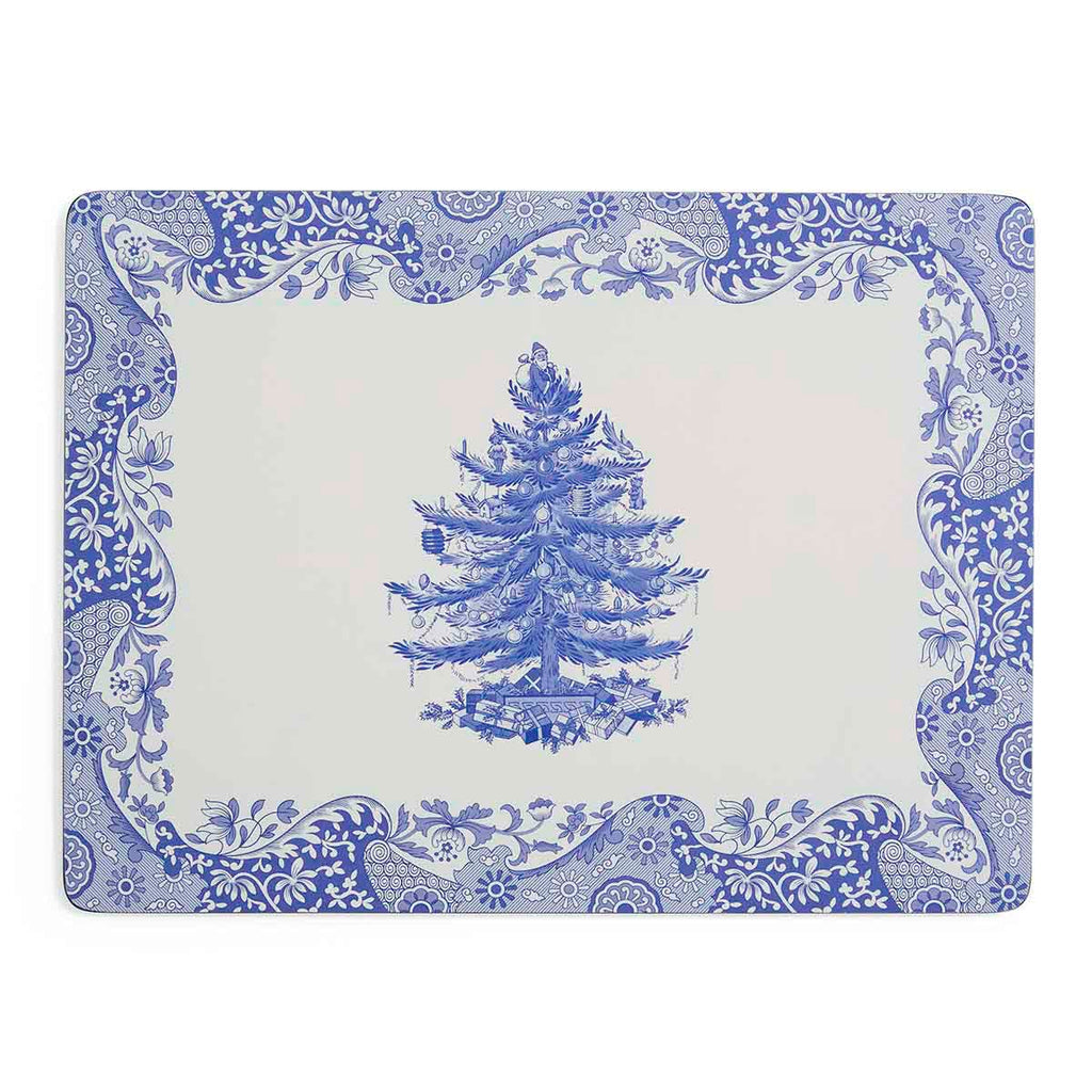 NEW - Spode - Blue Italian - Christmas - Box Set of 4 Extra Large Placemats