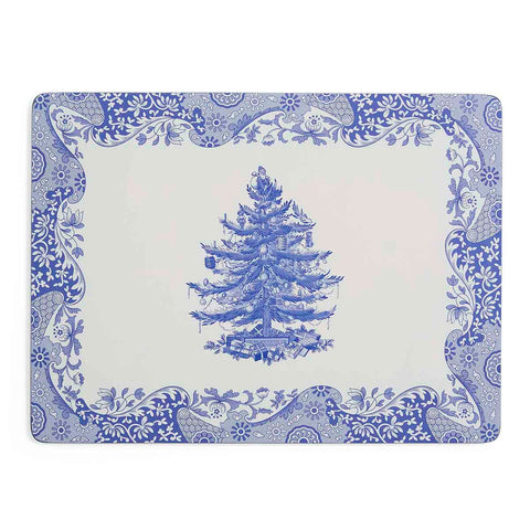NEW - Spode - Blue Italian - Christmas - Box Set of 4 Extra Large Placemats