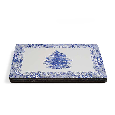 NEW - Spode - Blue Italian - Christmas - Box Set of 4 Extra Large Placemats