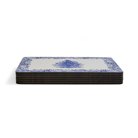 NEW - Spode - Blue Italian -  Christmas - Box Set of 6 Placemats