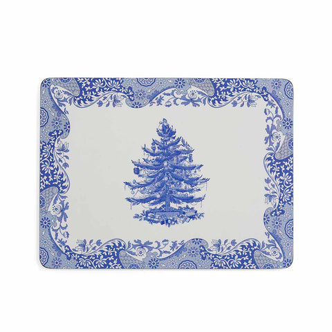 NEW - Spode - Blue Italian -  Christmas - Box Set of 6 Placemats