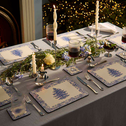 NEW - Spode - Blue Italian -  Christmas - Box Set of 6 Placemats