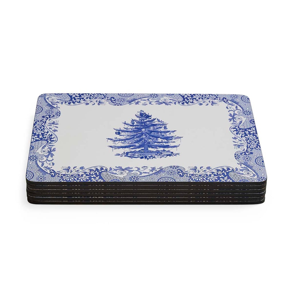 NEW - Spode - Blue Italian -  Christmas - Box Set of 6 Placemats