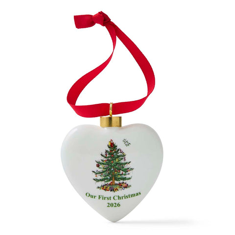 NEW - Spode Christmas Tree - Decoration - Puffed Heart - Annual 2026
