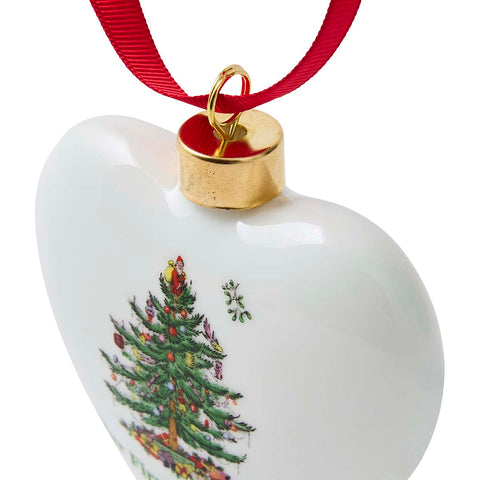 NEW - Spode Christmas Tree - Decoration - Puffed Heart - Annual 2026