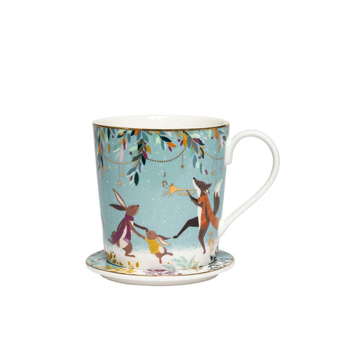NEW - Sara Miller - Woodland Tales - Mug & Coaster Gift Set