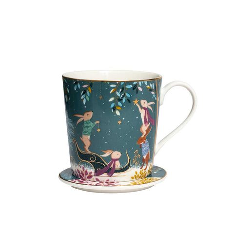 NEW - Sara Miller - Woodland Tales - Mug & Coaster Gift Set