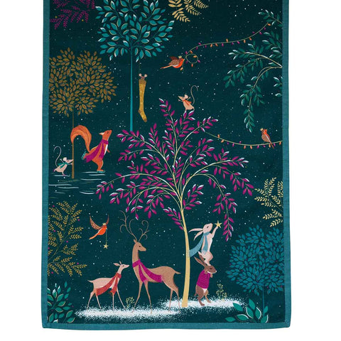 NEW - Sara Miller - Woodland Tales - Table Runner - Deer & Robin