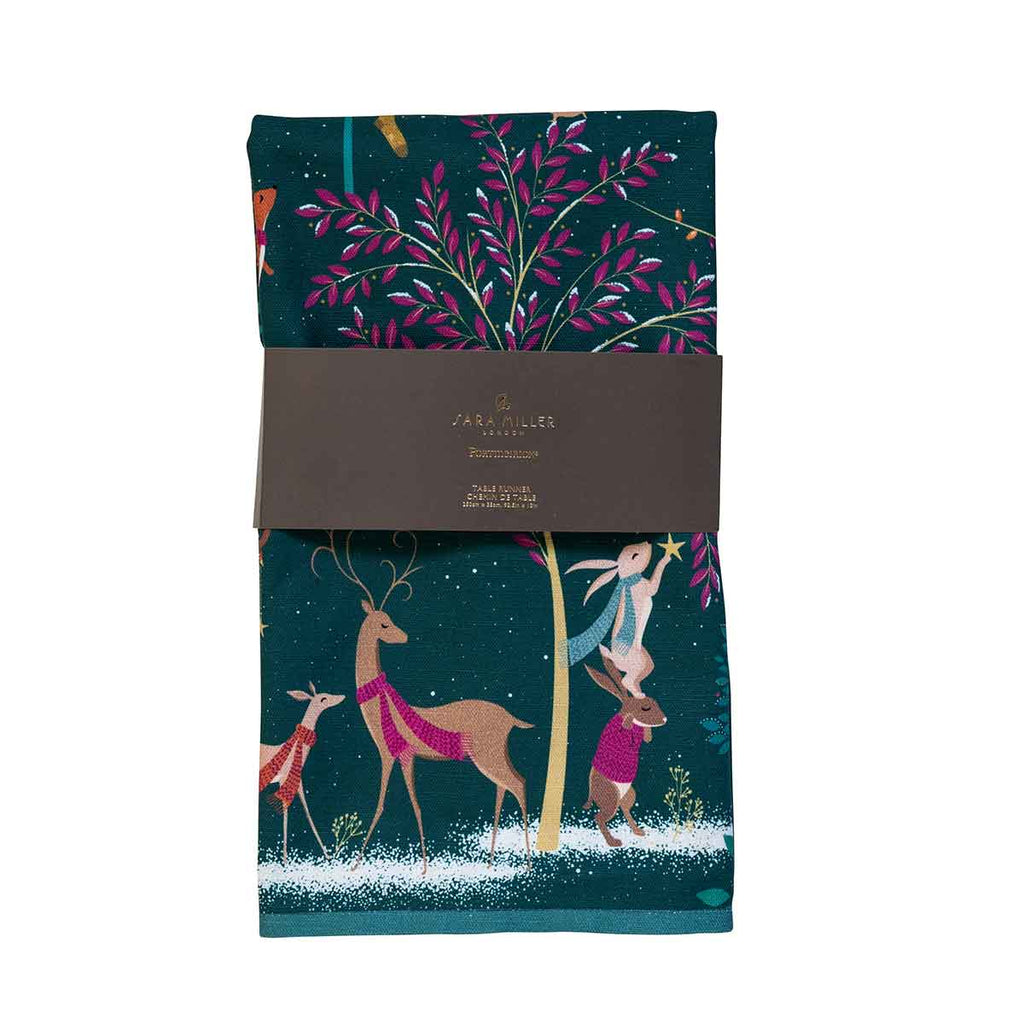 NEW - Sara Miller - Woodland Tales - Table Runner - Deer & Robin