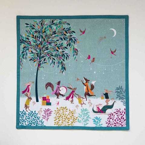 NEW - Sara Miller - Woodland Tales - Set of 2 Napkins - Merry Band