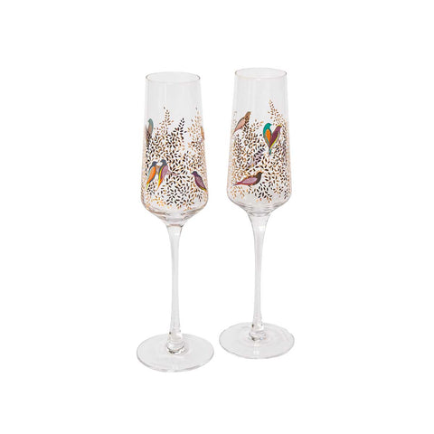 NEW - Sara Miller - Chelsea Collection - Set of 2 Champagne Flutes