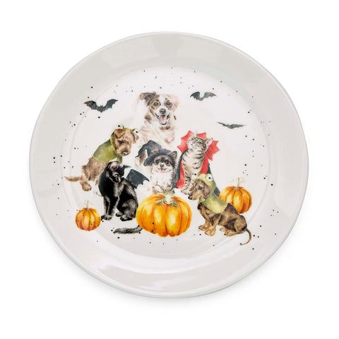NEW - Wrendale - Halloween - Coupe Side Plate  - The Halloween Party