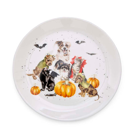 NEW - Wrendale - Halloween - Coupe Side Plate  - The Halloween Party