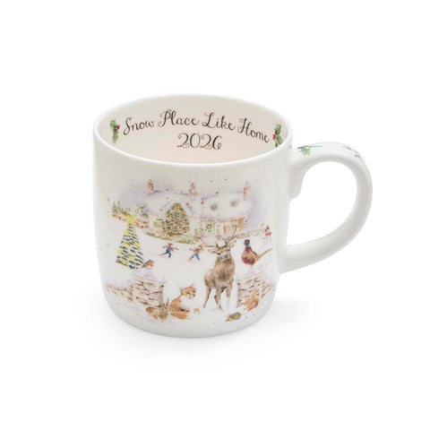NEW - LIMITED EDITION - Wrendale - Christmas - 2026 Annual Large Bone China Mug - Snow Place like Home 2026