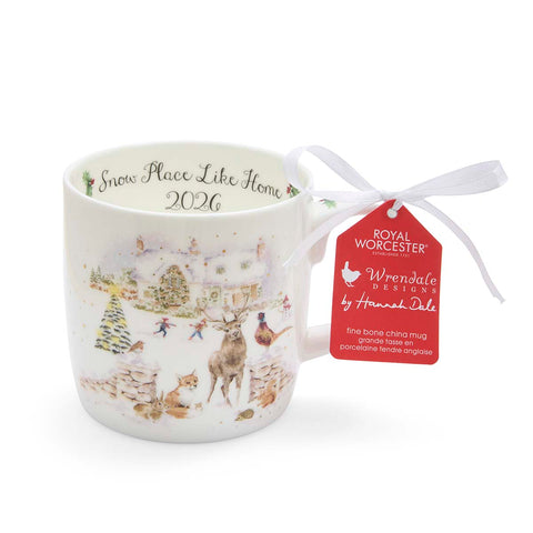 NEW - LIMITED EDITION - Wrendale - Christmas - 2026 Annual Large Bone China Mug - Snow Place like Home 2026
