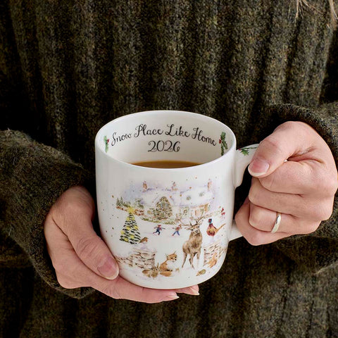 NEW - LIMITED EDITION - Wrendale - Christmas - 2026 Annual Large Bone China Mug - Snow Place like Home 2026