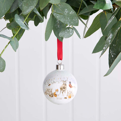 NEW - LIMITED EDITION - Wrendale - Christmas - Bauble Decoration - Annual 2026 Snow Place Like Home
