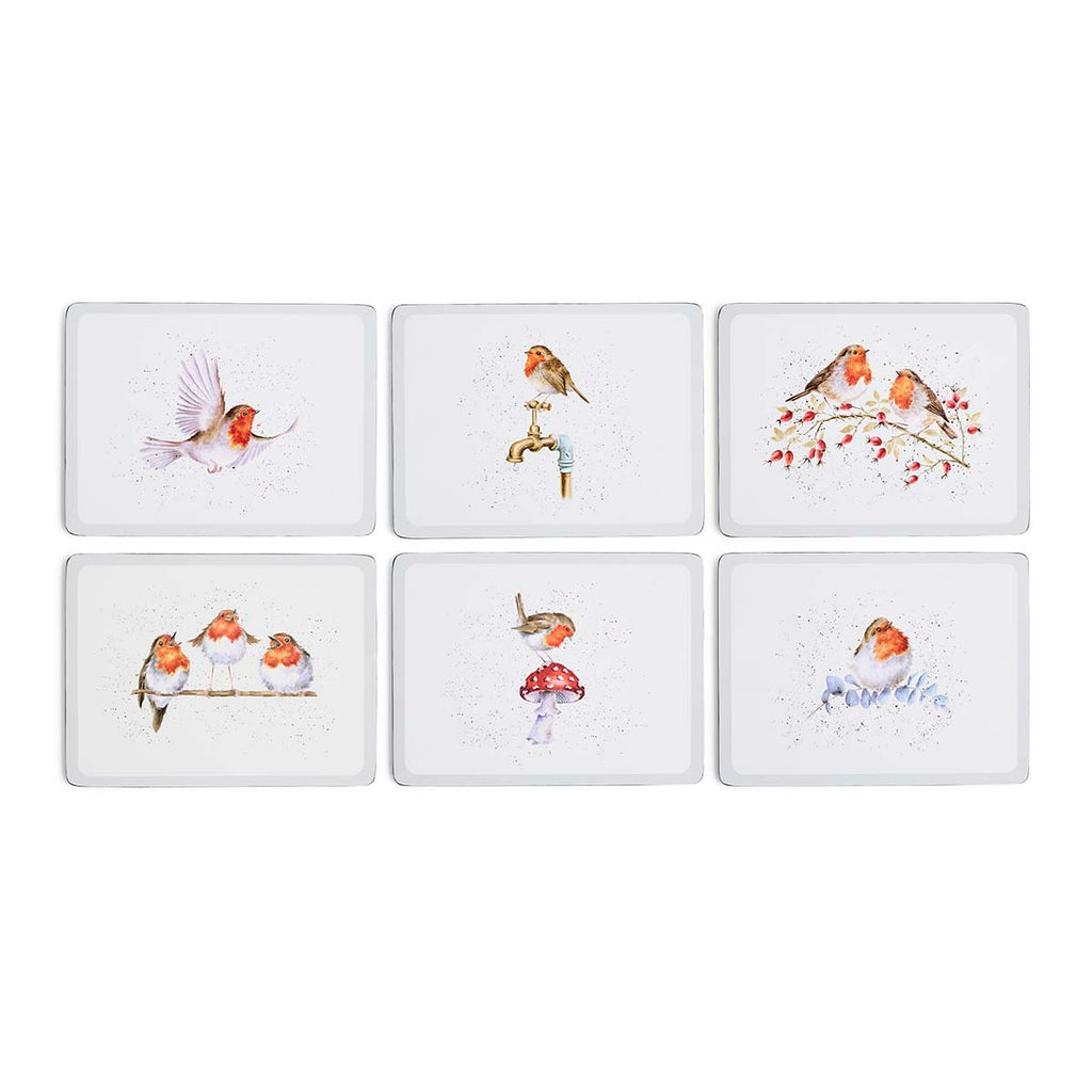 NEW - Wrendale - Christmas - Box Set of 6 Placemats - Festive Friends