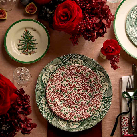 NEW - Spode - Christmas Tree Yuletide - Plate - 20cm - Yuletide