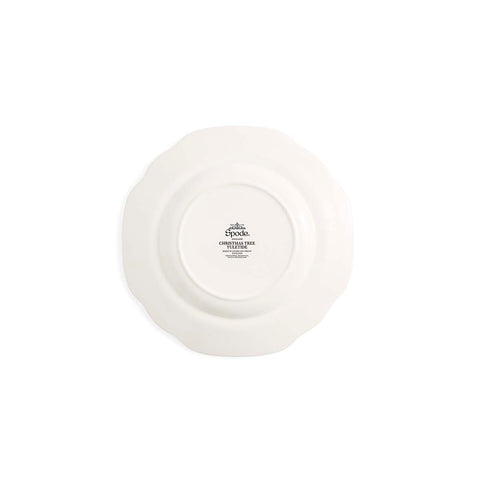 NEW - Spode - Christmas Tree Yuletide - Scalloped Dresser Plate - 20cm - Tree & Yuletide Border