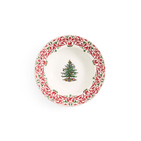 NEW - Spode - Christmas Tree Yuletide - Soup Plate - Tree & Yuletide Border