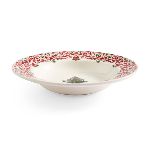 NEW - Spode - Christmas Tree Yuletide - Soup Plate - Tree & Yuletide Border