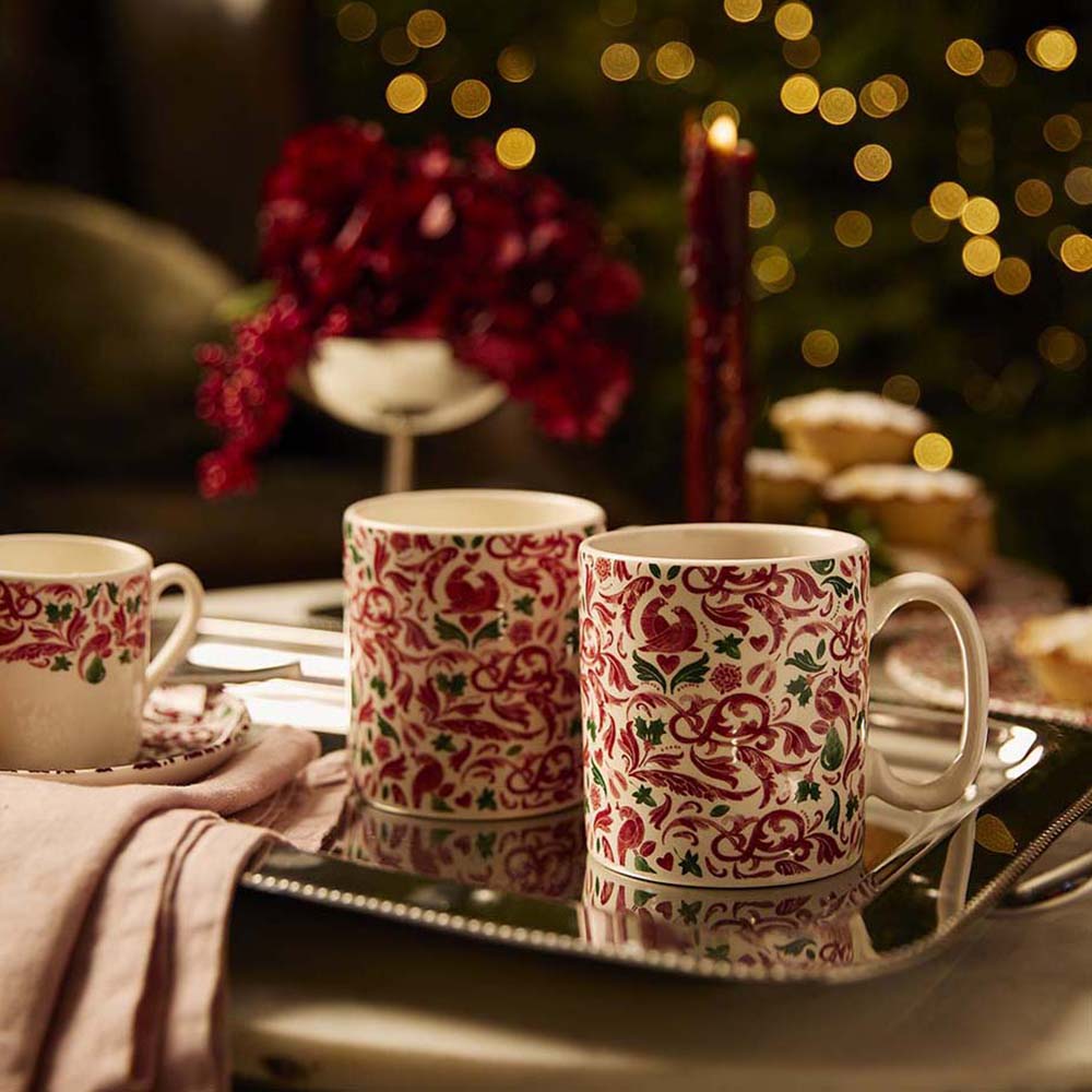 NEW - Spode - Christmas Tree Yuletide - Set of 2 Mugs