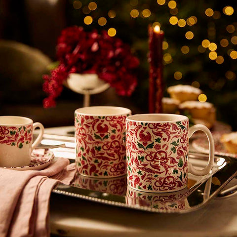 NEW - Spode - Christmas Tree Yuletide - Set of 2 Mugs