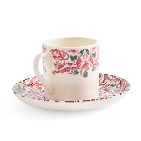 NEW - Spode - Christmas Tree Yuletide - Set of 2 Espresso Cups & Saucer