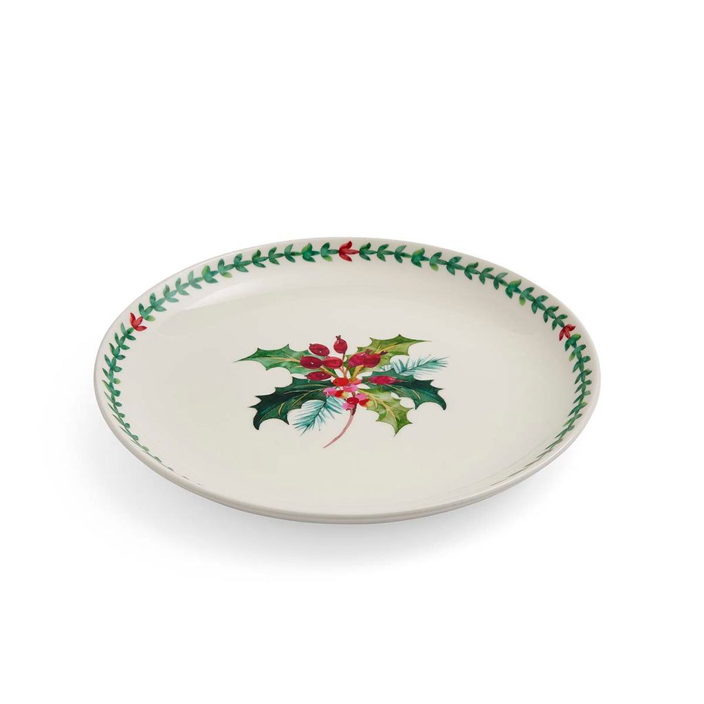 NEW - Portmeirion - Botanic Garden - Christmas - Dinner Plate - Holly & Border