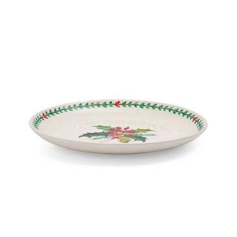 NEW - Portmeirion - Botanic Garden - Christmas - Dinner Plate - Holly & Border