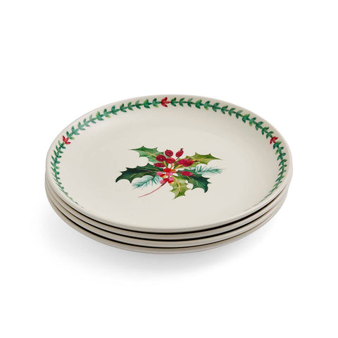 NEW - Portmeirion - Botanic Garden - Christmas - Dinner Plate - Holly & Border