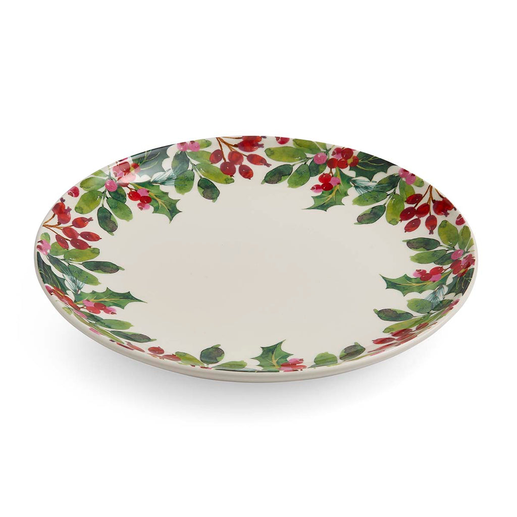 NEW - Portmeirion - Botanic Garden - Christmas - Dinner Plate - Holly & Berries