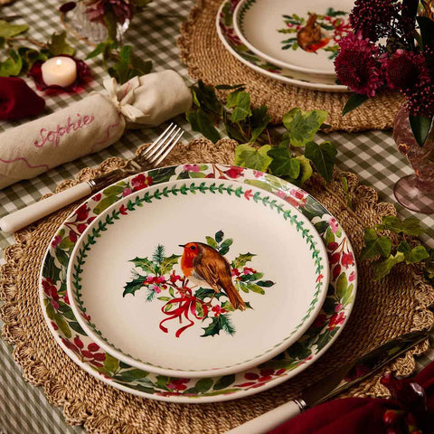NEW - Portmeirion - Botanic Garden - Christmas - Dinner Plate - Holly & Berries