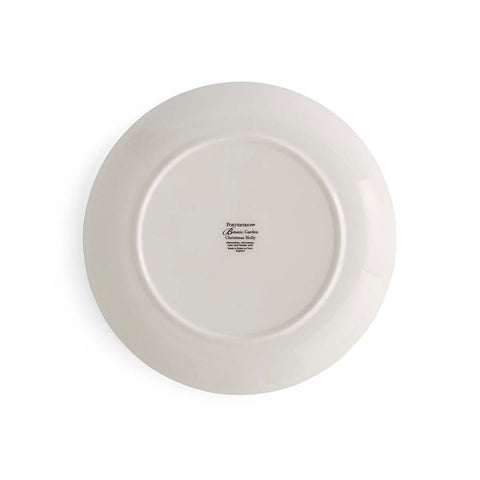 NEW - Portmeirion - Botanic Garden - Christmas - Salad Plate - Robin & Border
