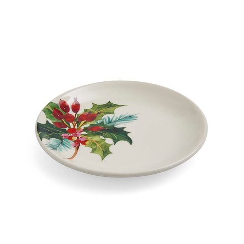 NEW - Portmeirion - Botanic Garden - Christmas - Set of 2 Side Plates - Holly