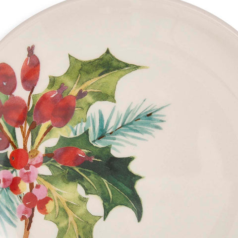 NEW - Portmeirion - Botanic Garden - Christmas - Set of 2 Side Plates - Holly