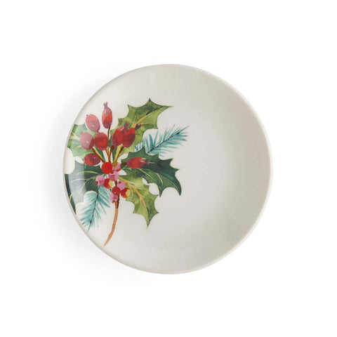 NEW - Portmeirion - Botanic Garden - Christmas - Set of 2 Side Plates - Holly