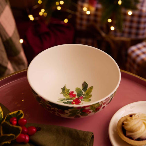 NEW - Portmeirion - Botanic Garden - Christmas - Bowl - Holly