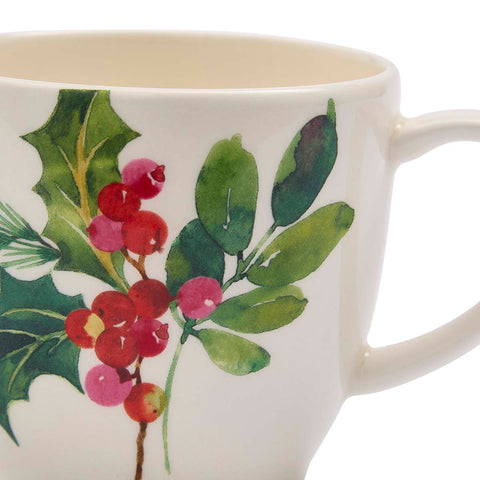 NEW - Portmeirion - Botanic Garden - Christmas - Latte Mug - Holly