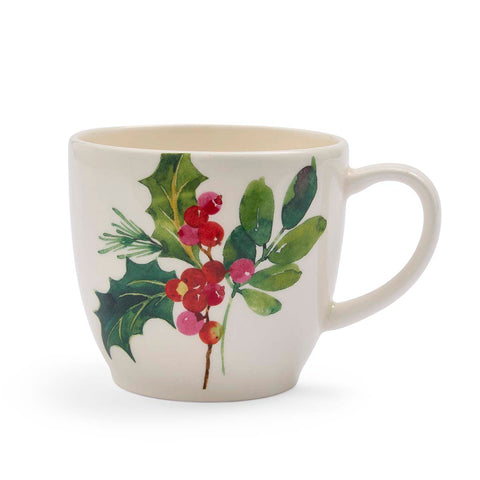 NEW - Portmeirion - Botanic Garden - Christmas - Latte Mug - Holly