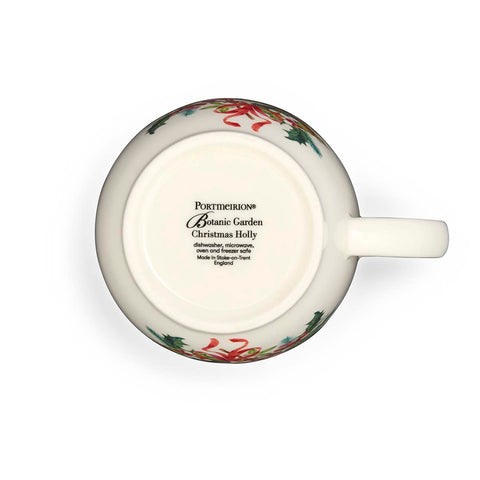 NEW - Portmeirion - Botanic Garden - Christmas - Latte Mug - Robin