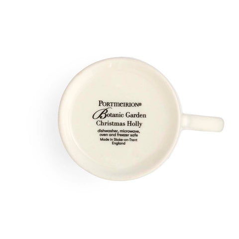 NEW - Portmeirion - Botanic Garden - Christmas - Set of 2 Espresso Cups - Holly
