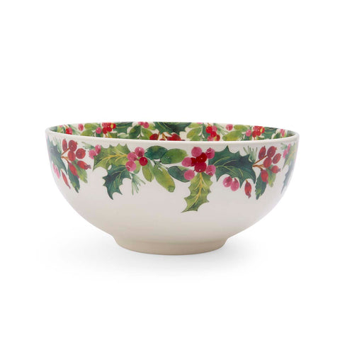 NEW - Portmeirion - Botanic Garden - Christmas - Salad Bowl - Holly