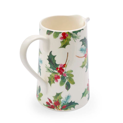 NEW - Portmeirion - Botanic Garden - Christmas - Bella Jug - 1.7L / 3pt - Holly