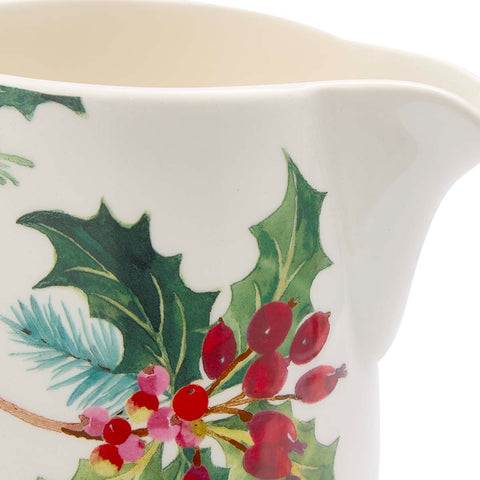 NEW - Portmeirion - Botanic Garden - Christmas - Bella Jug - 1.7L / 3pt - Holly